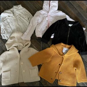 Infant 3-6m jacket/sweater lot